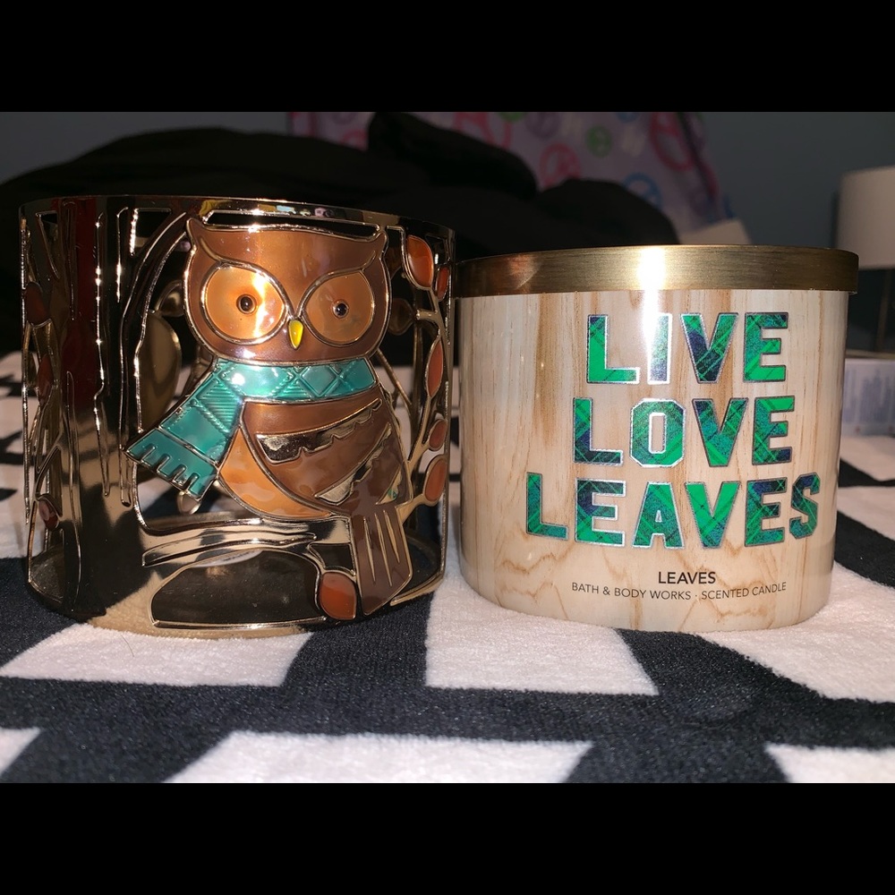 Bath & Body Works Candle & Holder